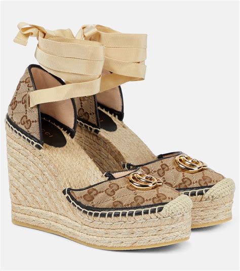 gucci fabric wedges|gucci sandals price in rands.